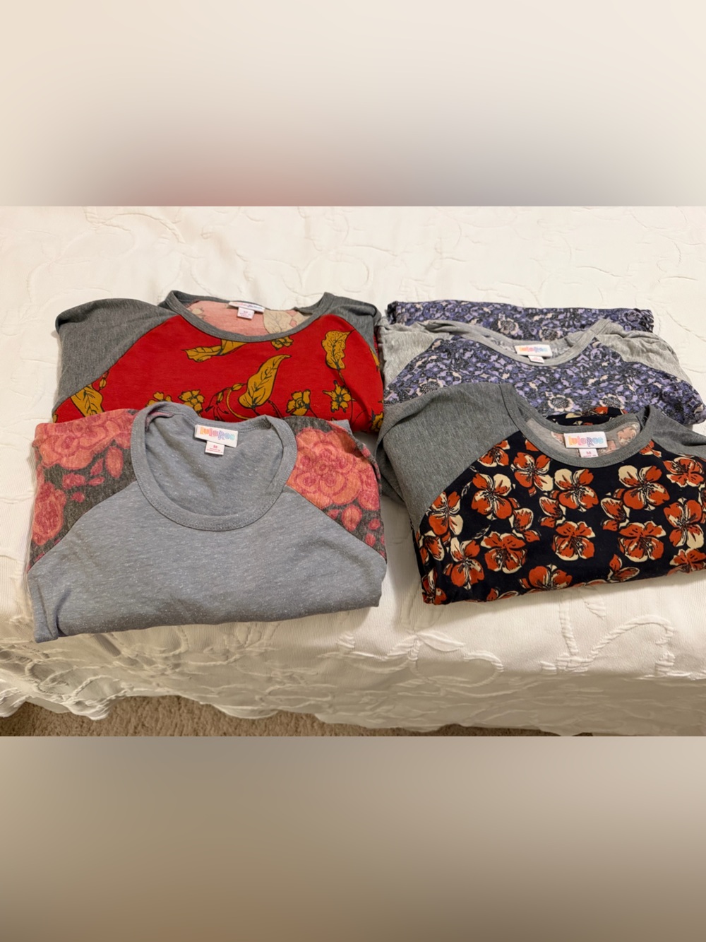 LuLaRoe Randy Long Sleeve floral tops  (4)